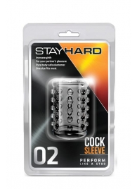 Прозрачная насадка на пенис с шишечками STAY HARD COCK SLEEVE 02 CLEAR - Blush Novelties - в Старом Осколе купить с доставкой