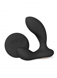 Черный вибромассажер простаты с пультом ДУ Hugo 2 Remote - Lelo - в Старом Осколе купить с доставкой
