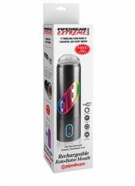 Перезаряжаемый мастурбатор-ротик Extreme Toyz Rechargeable Roto-Bator Mouth - Pipedream - в Старом Осколе купить с доставкой