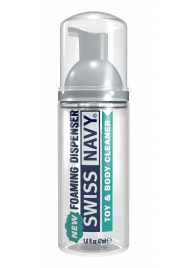 Очищающая пенка для игрушек и тела Toy   Body Cleaner Foamer - 47 мл. - Swiss navy - купить с доставкой в Старом Осколе