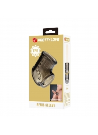 Дымчатая насадка на пенис и мошонку - Baile - в Старом Осколе купить с доставкой