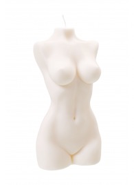 Белая интерьерная свеча в форме женского торса - 850 гр. - Pecado - купить с доставкой в Старом Осколе