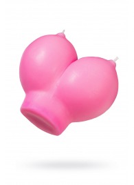 Розовая свеча «Сиськи» - 150 гр. - Pecado - купить с доставкой в Старом Осколе