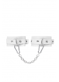Белые мини-оковы со скруглёнными углами - Pecado - купить с доставкой в Старом Осколе