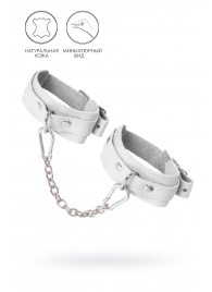 Белые мини-оковы со скруглёнными углами - Pecado - купить с доставкой в Старом Осколе