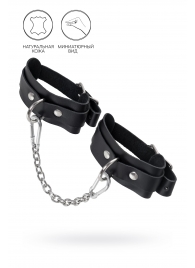 Черные мини-оковы со скруглёнными углами - Pecado - купить с доставкой в Старом Осколе