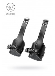 Черные подвесы с белой строчкой - Pecado - купить с доставкой в Старом Осколе