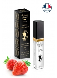 Стимулирующий блеск для губ со вкусом клубники - 7 мл. - Plaisir Secret - купить с доставкой в Старом Осколе