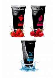 Набор из 3 лубрикантов JUJU (увлажняющий, клубника, малина) - JuJu - купить с доставкой в Старом Осколе