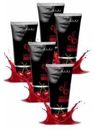 Набор из 5 съедобных лубрикантов JUJU со вкусом вишни - JuJu - купить с доставкой в Старом Осколе