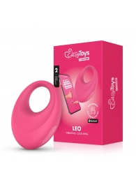 Розовое интерактивное эрекционное виброкольцо Leo - Easy toys - в Старом Осколе купить с доставкой