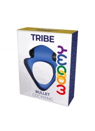 Синее эрекционное кольцо Wooomy Tribeс с вибрацией - Adrien Lastic - в Старом Осколе купить с доставкой