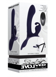 Женский страпон с вибрацией Giving Vibes - Evolved - купить с доставкой в Старом Осколе