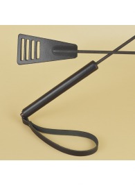 Черный кожаный стек «Сириус» - 60 см. - Sitabella - купить с доставкой в Старом Осколе