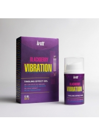 Стимулирующий гель с эффектом вибрации Blackberry Vibration - 15 мл. - INTT - купить с доставкой в Старом Осколе