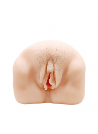 Телесный мастурбатор-вагина с оволосением и вибрацией - Baile - в Старом Осколе купить с доставкой