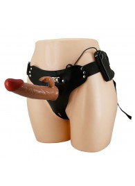 Мужской полый страпон с вибрацией Marion - Baile - купить с доставкой в Старом Осколе