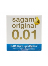 Увлажнённый презерватив Sagami Original 0.01 Extra Lub - 1 шт. - Sagami - купить с доставкой в Старом Осколе