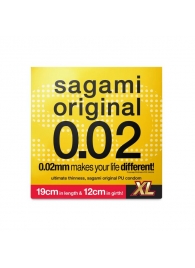 Презерватив увеличенного размера Sagami Original 0.02 XL-size - 1 шт. - Sagami - купить с доставкой в Старом Осколе