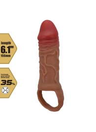 Реалистичная насадка на член Peirre - 15,5 см. - Baile - в Старом Осколе купить с доставкой