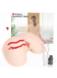 Мастурбатор-полуторс с двойным слоем материала и вибрацией Jenny Onahole Real Hips - KOKOS - в Старом Осколе купить с доставкой