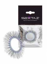 Круглое эрекционное кольцо с «ресничками» - Sextaz - в Старом Осколе купить с доставкой
