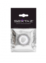Эластичное эрекционное кольцо с длинными черными «ресничками» - Sextaz - в Старом Осколе купить с доставкой