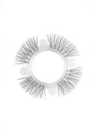 Эластичное кольцо с «ресничками» и 4 шариками - Sextaz - в Старом Осколе купить с доставкой