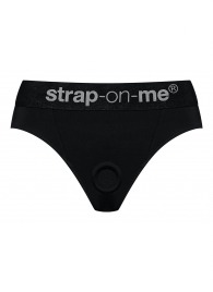 Черные трусики для насадок Heroine Lingerie Harness - size XL - Strap-on-me - купить с доставкой в Старом Осколе