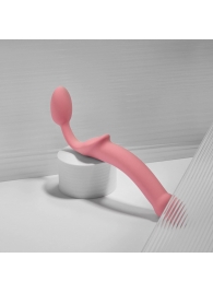 Розовый безремневой страпон Strap-on-me Semi-Realistic Bendable Strap-On size XL - Strap-on-me - купить с доставкой в Старом Осколе