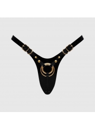 Черный пояс для фиксации насадок Strap-On-Me Leatherette Harness Fabulous - Strap-on-me - купить с доставкой в Старом Осколе