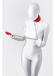 Красный ошейник с подкладкой из меха - ToyFa - купить с доставкой в Старом Осколе