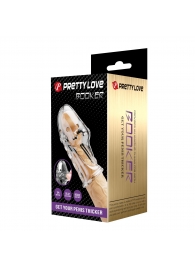 Прозрачная насадка на пенис Booker - 8 см. - Baile - в Старом Осколе купить с доставкой