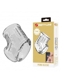 Прозрачная насадка на пенис и мошонку - Baile - в Старом Осколе купить с доставкой