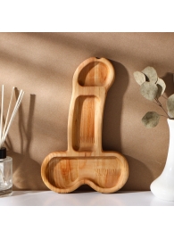 Деревянное блюдо для подачи в форме члена (25 х 16,5 х 1,7 см) - Сима-Ленд - купить с доставкой в Старом Осколе