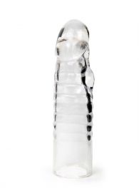 Прозрачная закрытая насадка на член - 15 см. - Sex Expert - в Старом Осколе купить с доставкой