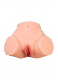 Телесный реалистичный мастурбатор-полуторс с 2 любовными входами - No Name - в Старом Осколе купить с доставкой
