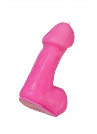 Розовая свеча в форме пениса - 47 гр. - Pecado - купить с доставкой в Старом Осколе