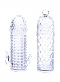 Набор из 2 прозрачных насадок на член Seductive Tickler Sleeves Set - NMC - в Старом Осколе купить с доставкой