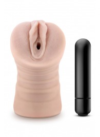 Телесный мастурбатор-вагина Ayumi с вибрацией - Blush Novelties - в Старом Осколе купить с доставкой