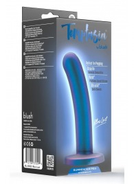 Синяя насадка с гладкой поверхностью Surrender 5.75 Inch Intermediate Pegging Dildo - 14,6 см. - Blush Novelties - купить с доставкой в Старом Осколе