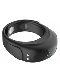 Черное эрекционное виброкольцо на ремешках - Boys of Toys - в Старом Осколе купить с доставкой
