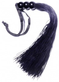 Черная силиконовая плетка - 25,4 см. - Boys of Toys - купить с доставкой в Старом Осколе