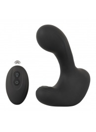 Черная анальная вибропробка с функцией расширения RC Butt Plug with 3 functions - Orion - в Старом Осколе купить с доставкой