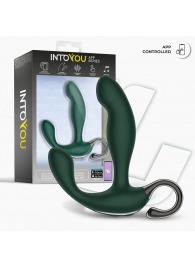 Зеленый вибромассажёр простаты Greeny - 12,8 см. - Intoyou - в Старом Осколе купить с доставкой