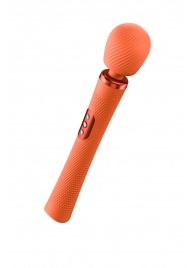 Оранжевый жезловый вибромассажер Vim Vibrating Wand - 31,3 см. - Fun Factory