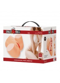 Телесный мастурбатор Liora с 2 любовными тоннелями - Baile - в Старом Осколе купить с доставкой