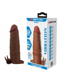 Коричневая насадка на пенис Quillon - 20 см. - Baile - в Старом Осколе купить с доставкой