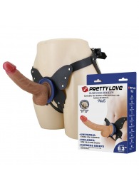 Поясной страпон Wells: трусики в форме бабочки и фаллоимитатор-насадка - Baile - купить с доставкой в Старом Осколе