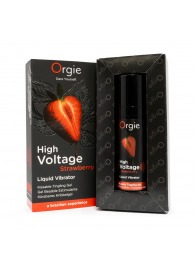 Жидкий вибратор Orgie High Voltage Strawberry - 15 мл. - ORGIE - купить с доставкой в Старом Осколе